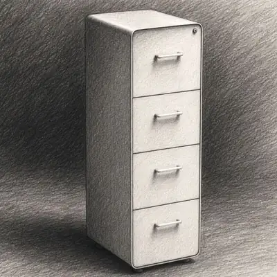 Poppin Stow 4-Drawer Vertical File Cabinet