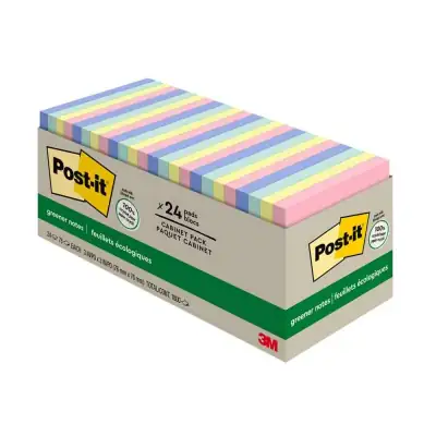 Post-it Notes Greener Notes Pad (3" x 3", 2400 Sheets)