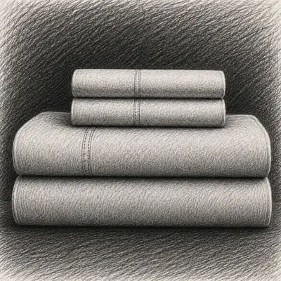 Quince Classic Organic Percale Twin Sheet (1 Set of 4 pieces)