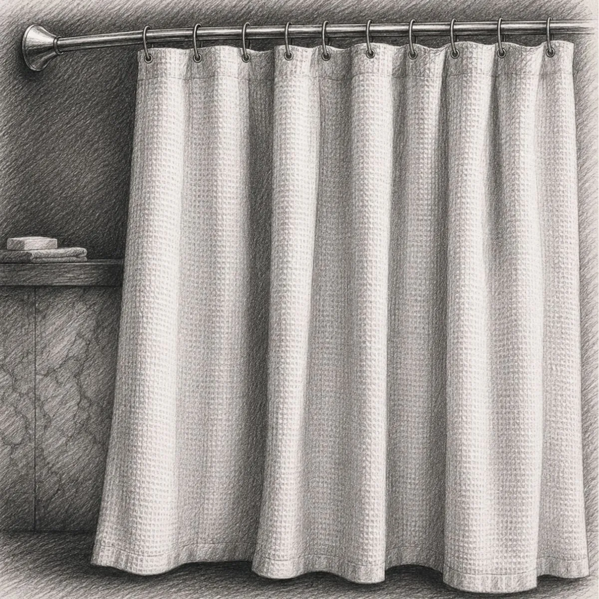 Quince European Linen Shower Curtain