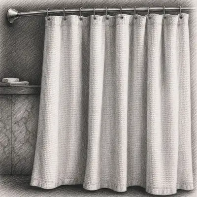 Quince European Linen Shower Curtain