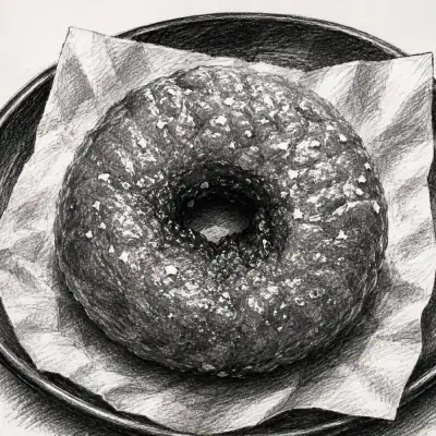 Rose Donuts Chocolate Glazed Donut