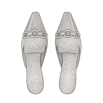Saint Laurent Blade Slingback in Patent Leather Flats