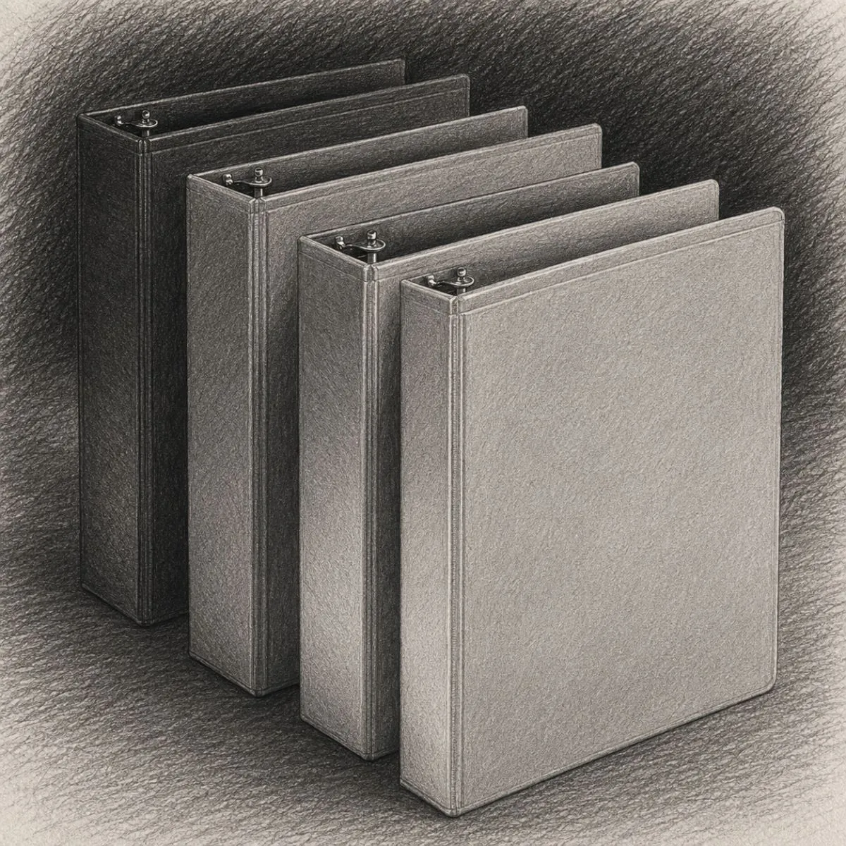 Samsill Plant-Based Durable Round Ring View Binders (Pack of 4)