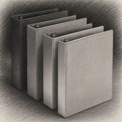 Samsill Plant-Based Durable Round Ring View Binders (Pack of 4)