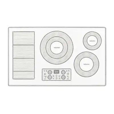 SAMSUNG 36" Smart Induction Cooktop in Stainless Steel