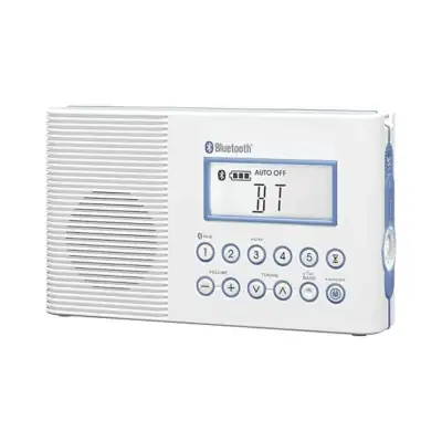 SANGEAN Portable Digital Tuning Waterproof Shower Radio