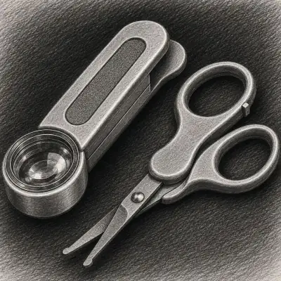 Simba Toddler Safety Scissor with Nail Filer and Magnifying Glass