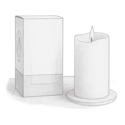 Simply Collected White Pillar Candle