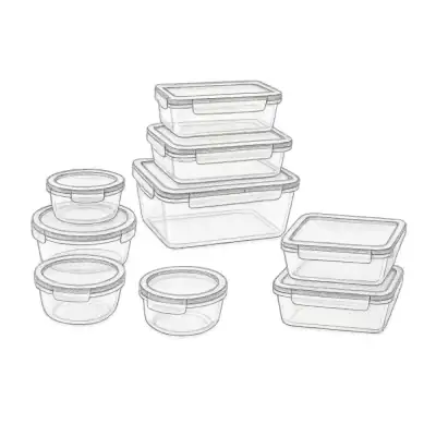 Snapware Total Solution® Plastic Food Storage Containers (Set of 20 pieces)
