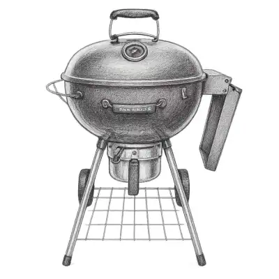 SnS Grills Slow 'N Sear® Charcoal Kettle Grill and Smoker