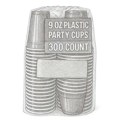 Solo Cup 9 oz Red Plastic Party Cups (300 Count)