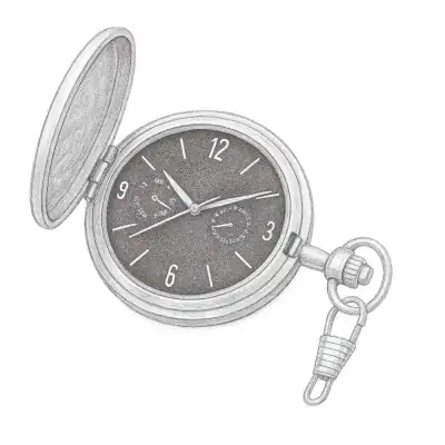 Speidel Classic Brushed Satin Pocket Watch