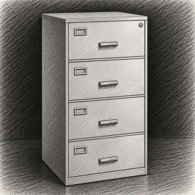 STANI 4 Drawer File Cabinet with Lock