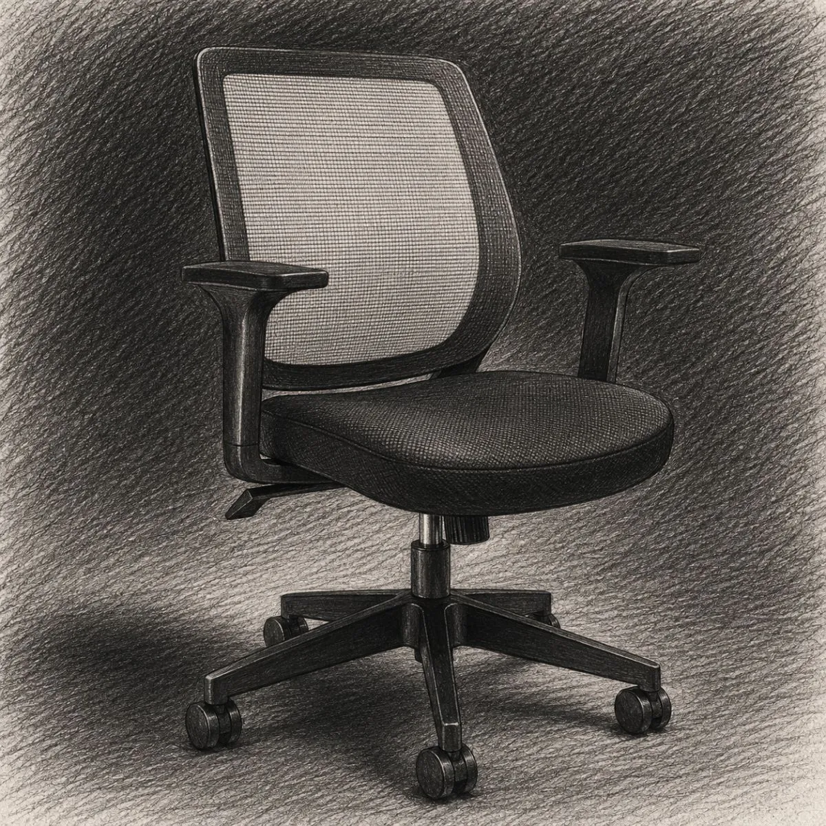 Staples® Essentials Ergonomic Fabric Swivel Task Chair