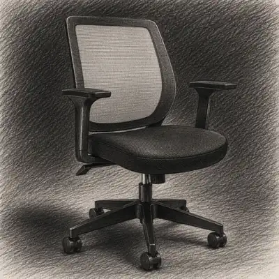 Staples® Essentials Ergonomic Fabric Swivel Task Chair