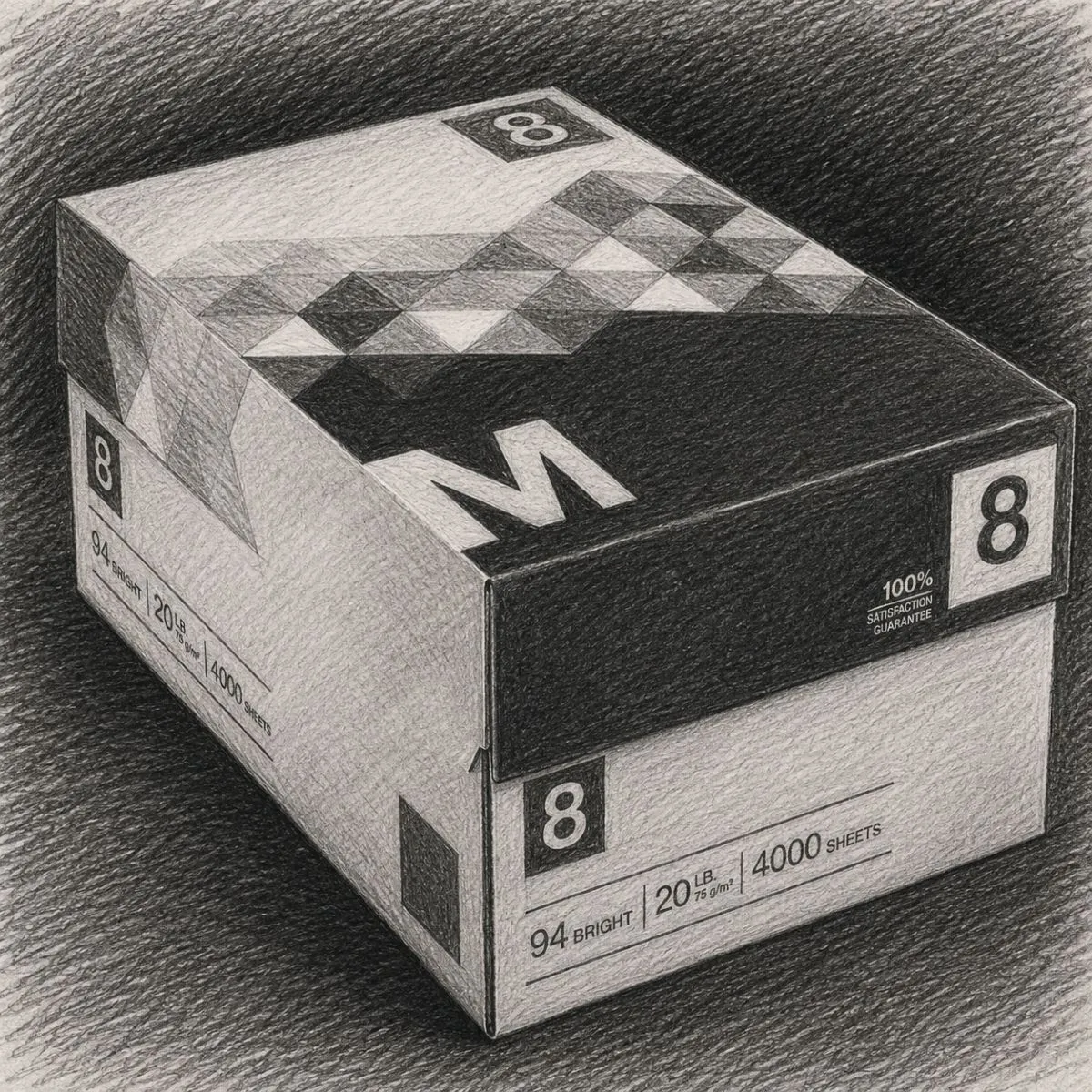 Staples Multiuse Copy Paper (Case of 8 Reams, 8.5" x 11")