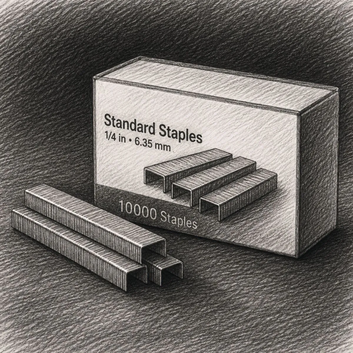 Staples Standard Staples (Pack of 10,000)