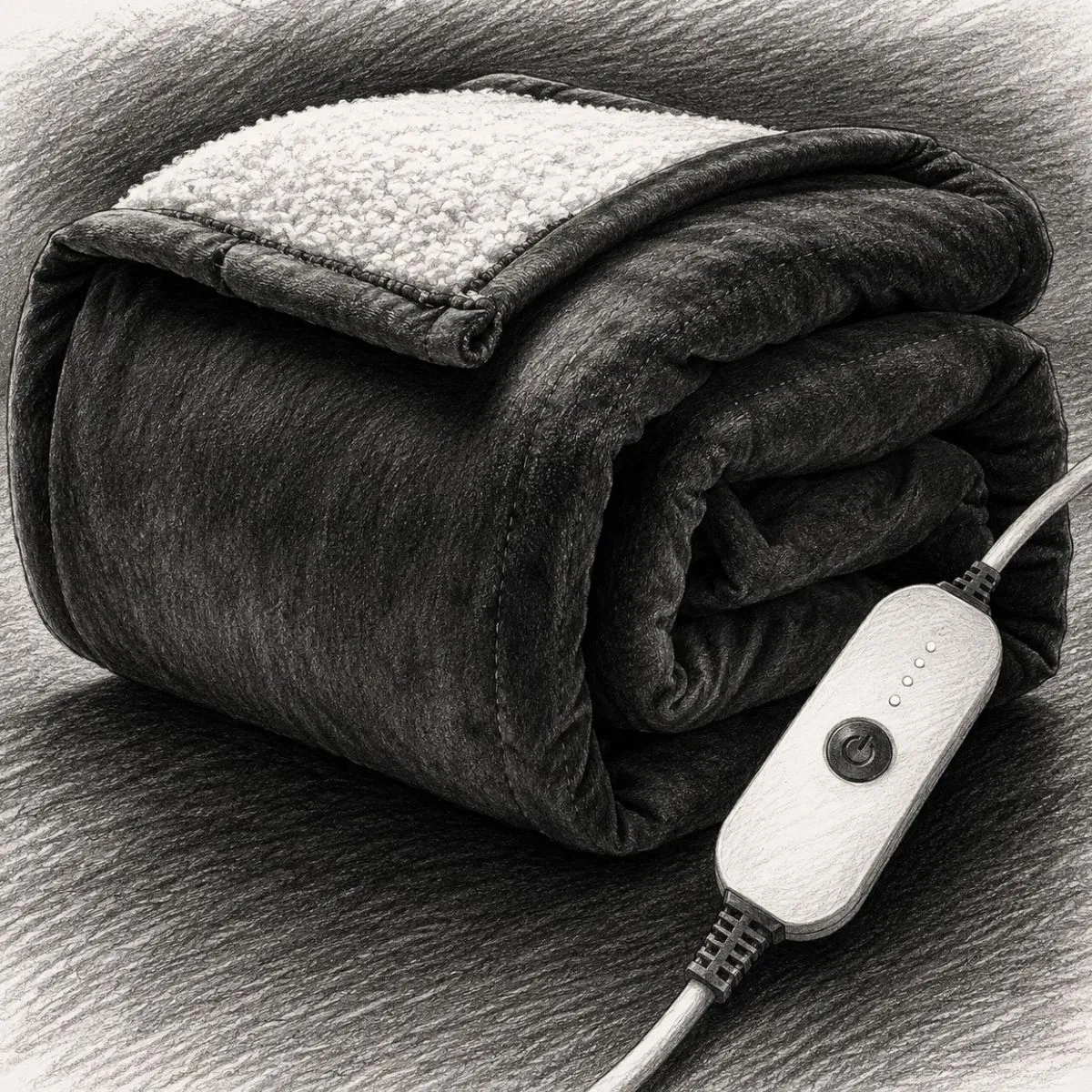 Sunbeam Royal Mink Sherpa Adjustable Heat Personal (Throw Size)