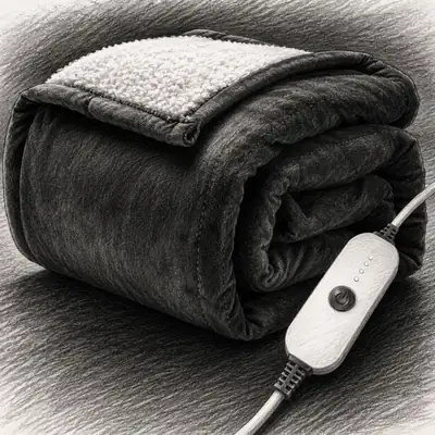 Sunbeam Royal Mink Sherpa Adjustable Heat Personal (Throw Size)