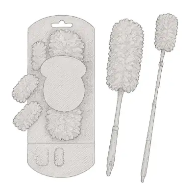 Swiffer Duster Heavy Duty Extendable Handle Starter Kit with 3 Refills
