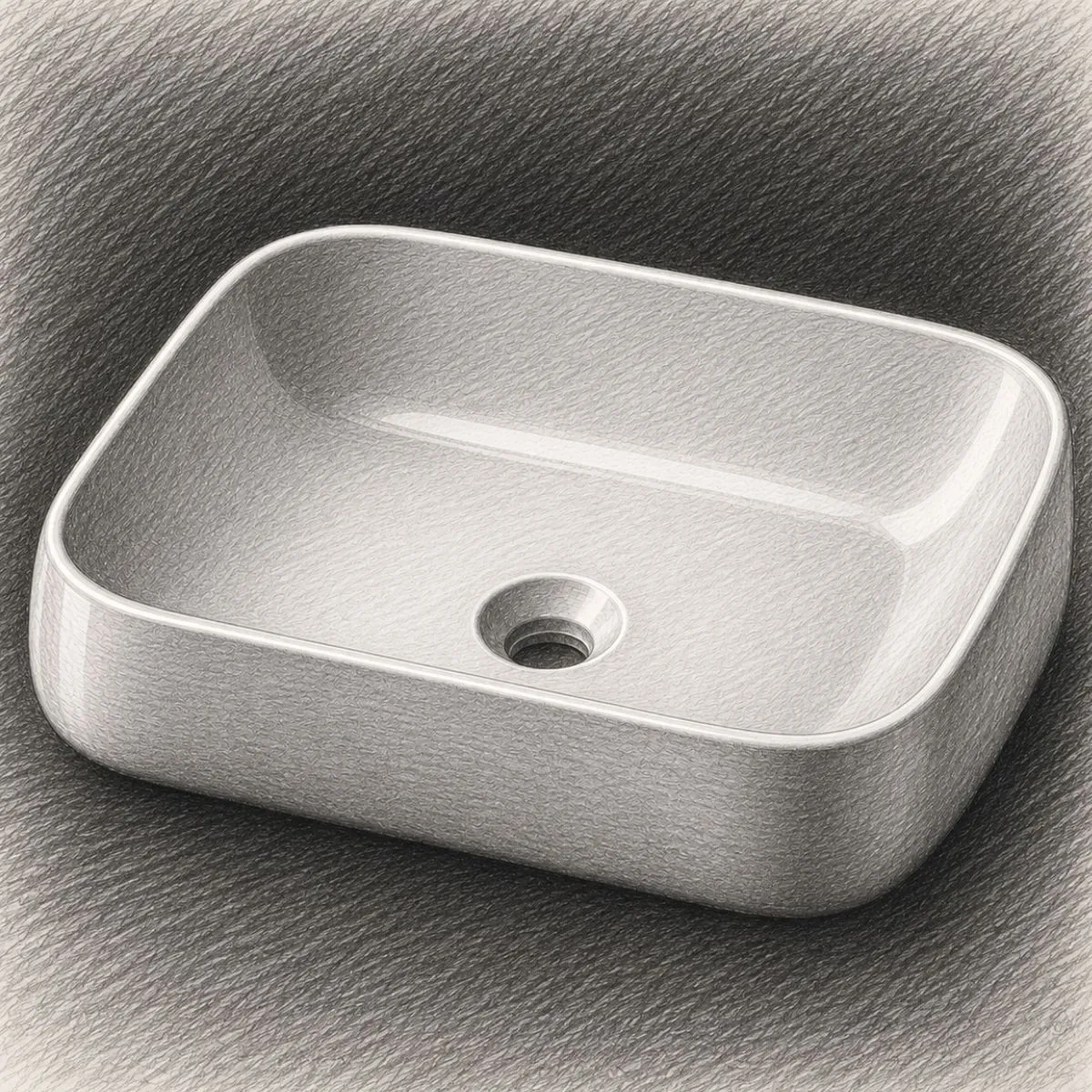 Swiss Madison Chateau Rectangle Ceramic Vessel Sink