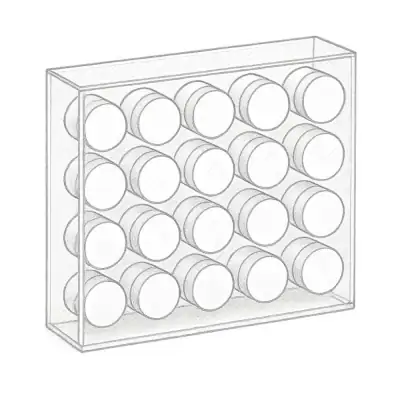 The Container Store Acrylic 20-Bottle Spice Rack