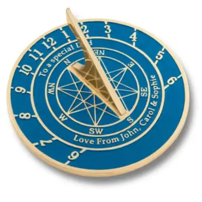 The Metal Foundry Custom Sundial With Star Image