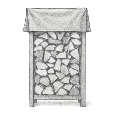 The Woodhaven Firewood Rack and Cover (24" x 48")