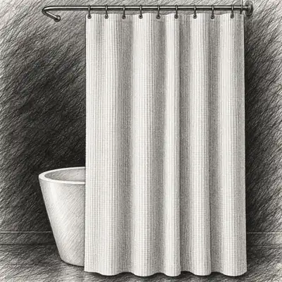 Threshold™ Waffle Weave Shower Curtain