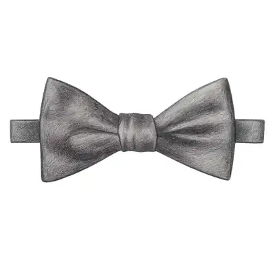 Tie Bar Solid Satin Bow Tie