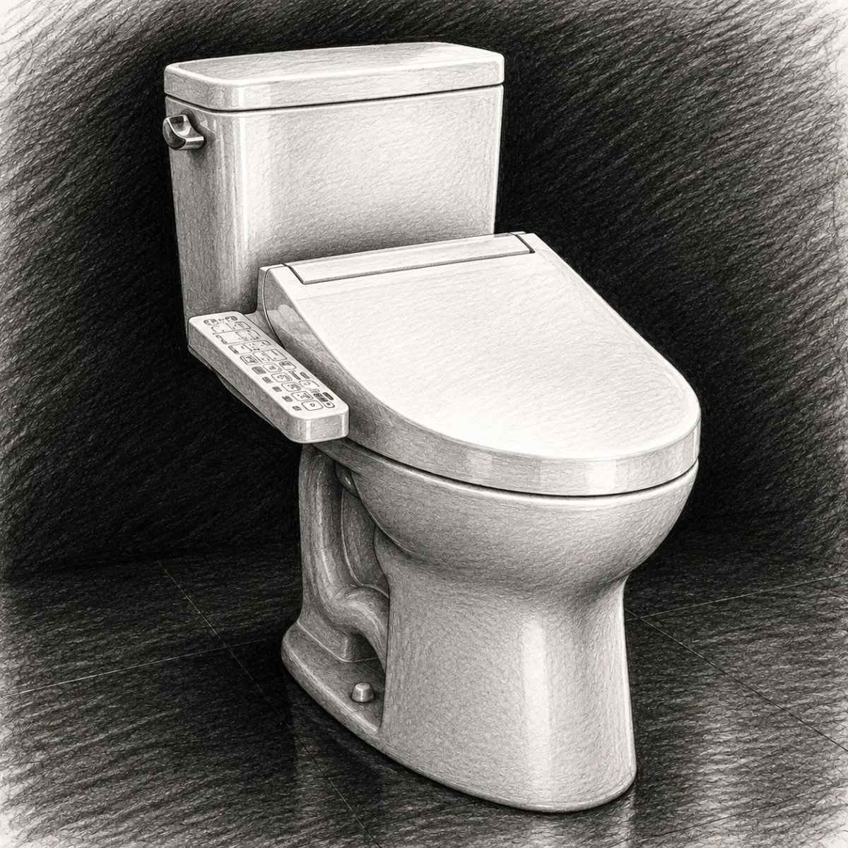 TOTO Drake® Elongated Two-Piece Toilet with Tornado Flush