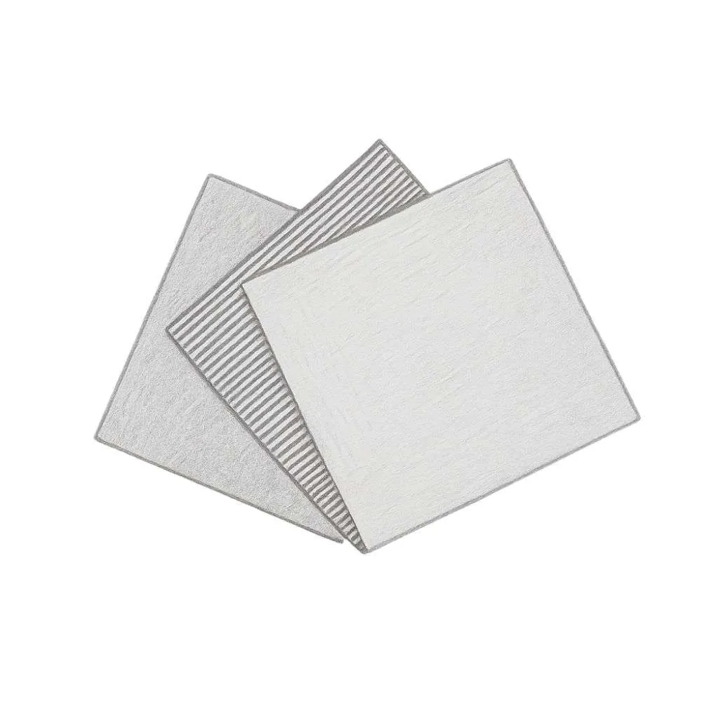 Turnbull & Asser Blue Cotton Handkerchiefs (Pack of 3)