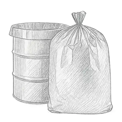 Uline Contractor's Bags 55-60 gal (Pack of 15)
