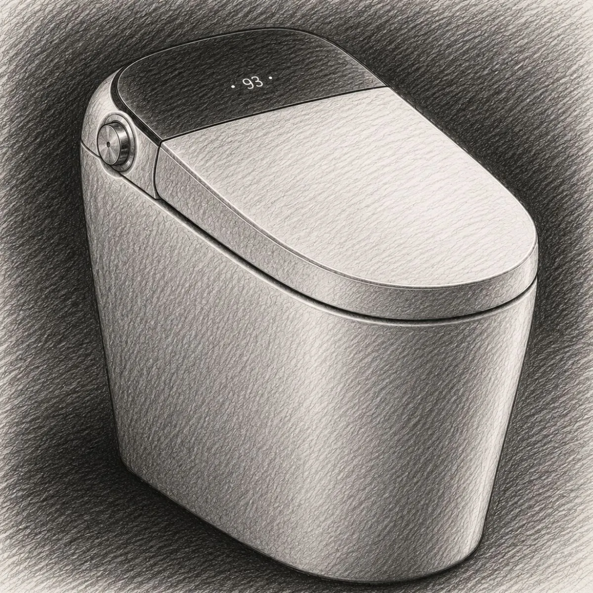 Uncle Brown Luxury Smart Toilet with Bidet Built In