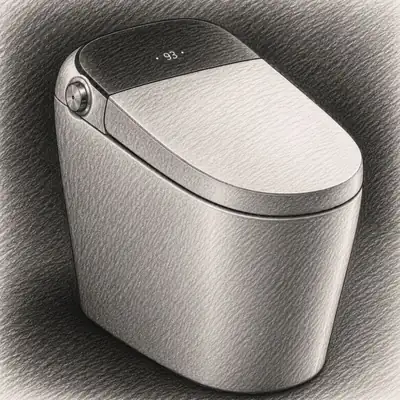Uncle Brown Luxury Smart Toilet with Bidet Built In