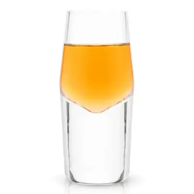 Viski Raye Heavy Base Crystal Shot Glasses (Set of 2)