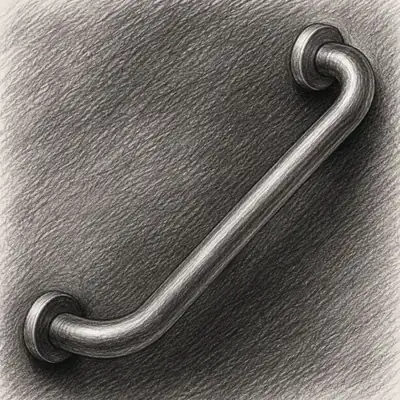 Vive Health Metal Grab Bar (12")