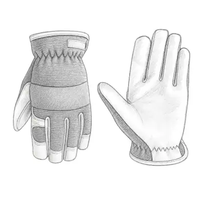 Wells Lamont Women’s HydraHyde® Leather Hybrid Open Cuff Gloves