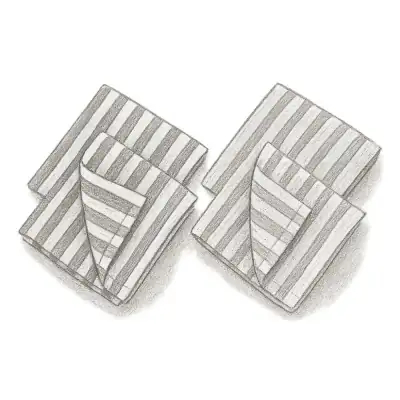 Williams Sonoma Classic Stripe Towels Set of 4