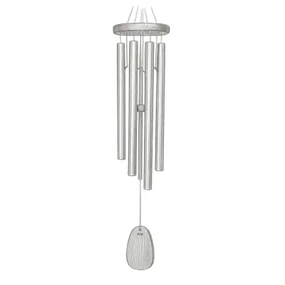 Woodstock Chimes Amazing Grace® Chime Silver (Large)