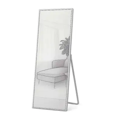 Wrought Studio Koudia Metal Framed Standing Mirror