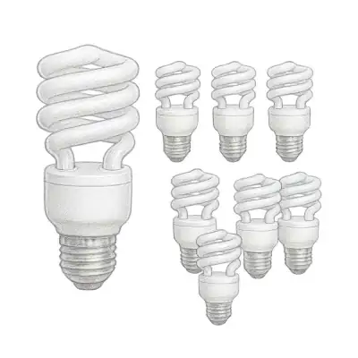 Xtricity Compact Fluorescent Light Bulbs T2 Spiral (Pack of 8)