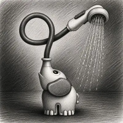 Yookidoo Elephant Baby Bath Shower Head