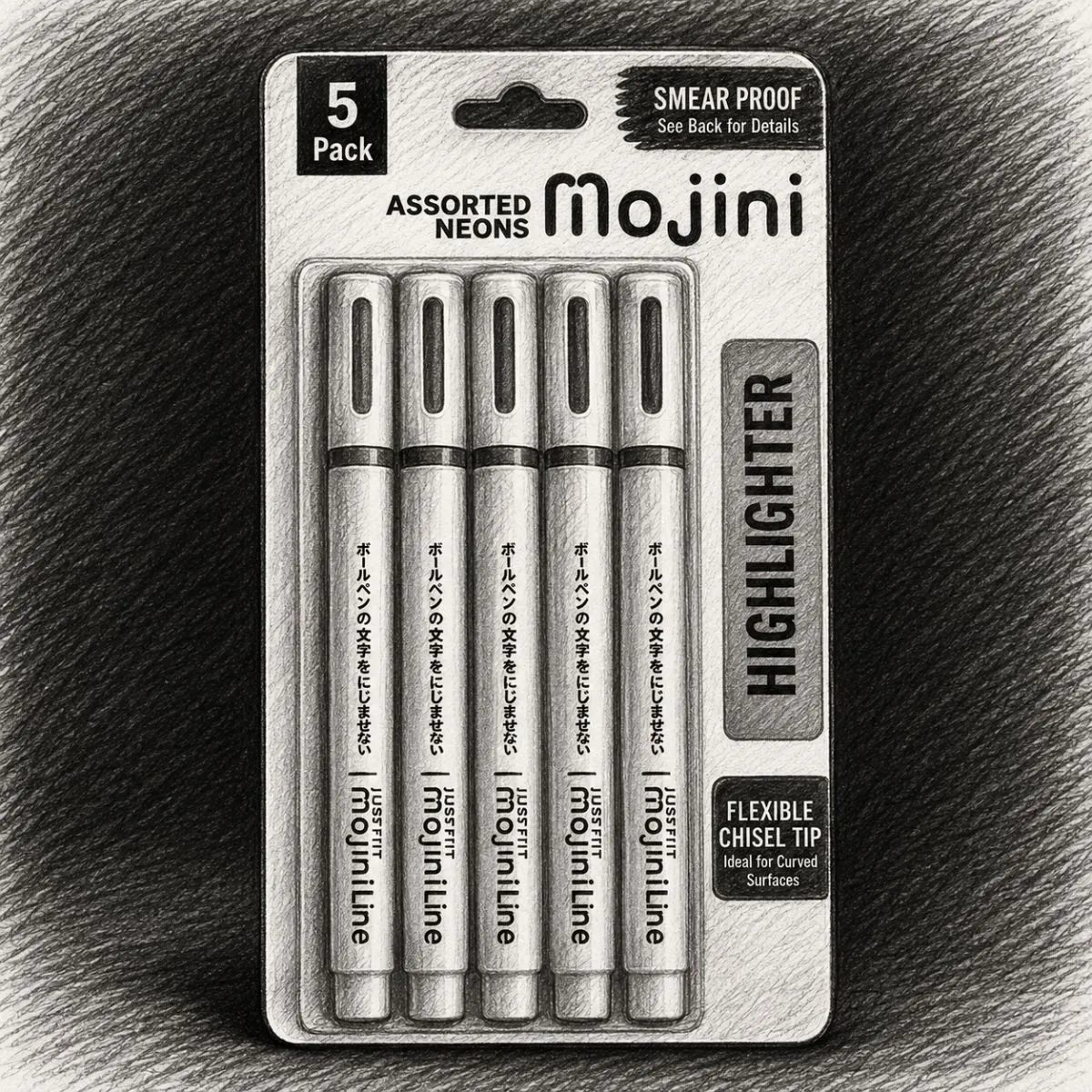 Zebra Mojini Highlighters (Pack of 5)